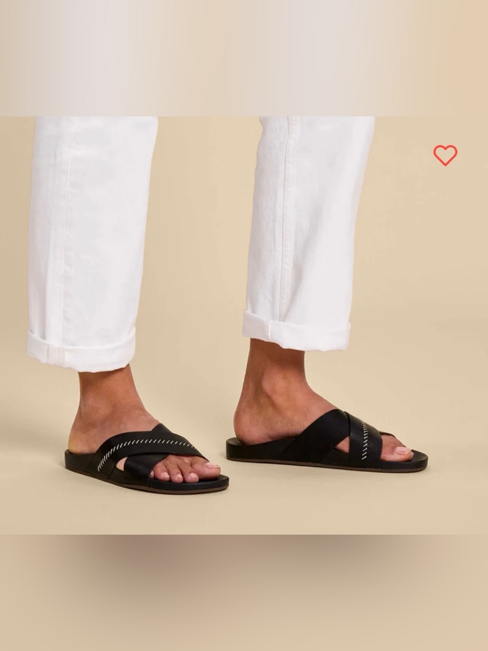 Olukai Kipe'a 'Olu Women's Leather Slide Sandals